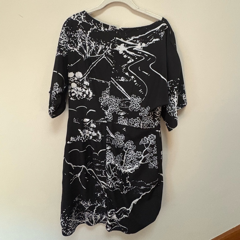 Elegant Black and White Dress